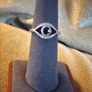 Silver Eye Design Ring